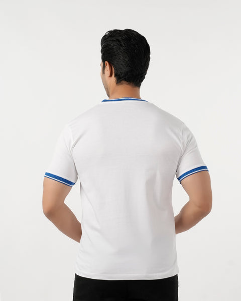 Eminent Men's Half Sleeves T-Shirt - White