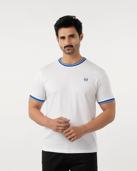 Eminent Men's Half Sleeves T-Shirt - White