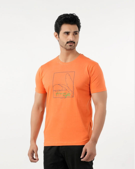 Men's Round Neck Half Sleeves T-Shirt