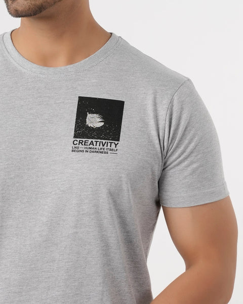 Eminent Men's Round Neck Half Sleeves Printed T-Shirt