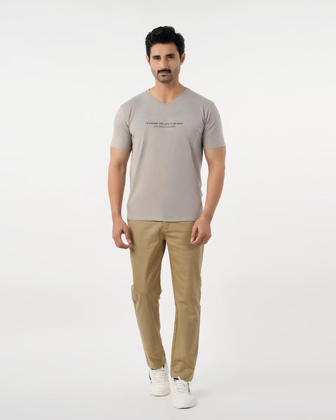 Eminent Men's Round Neck Half Sleeves Printed T Shirt