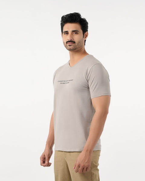 Eminent Men's Round Neck Half Sleeves Printed T Shirt