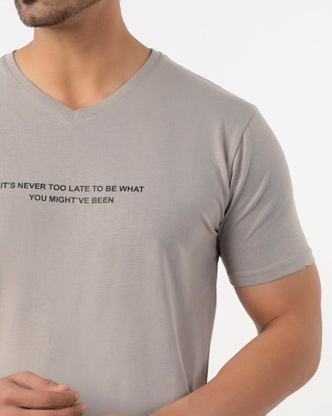 Eminent Men's Round Neck Half Sleeves Printed T Shirt