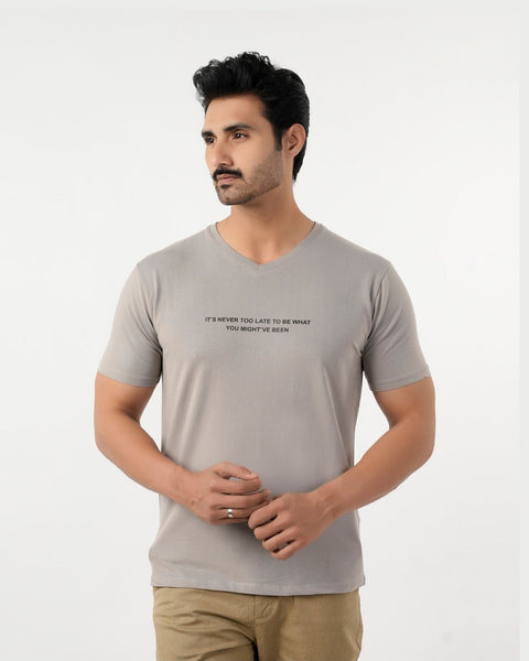 Eminent Men's Round Neck Half Sleeves Printed T Shirt