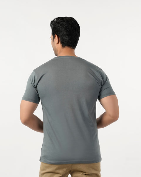 Eminent Men's Half Sleeves Round Neck T-Shirt - Stormy Wea