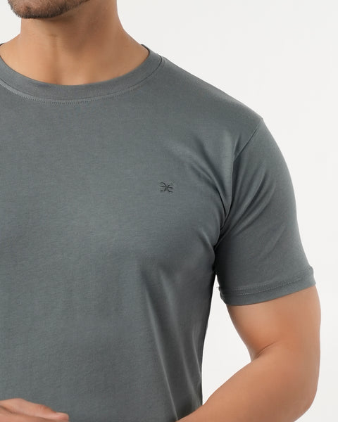 Eminent Men's Half Sleeves Round Neck T-Shirt - Stormy Wea