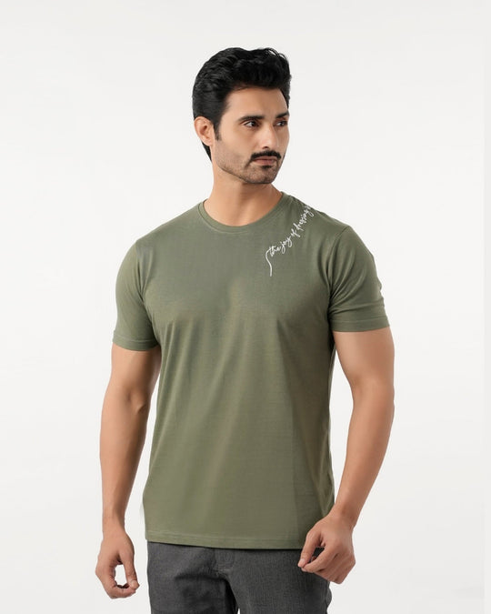 Eminent Men's Round Neck Half Sleeves Printed T-Shirt