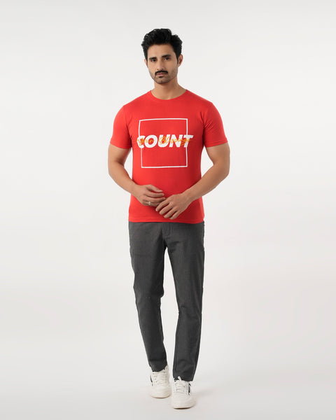 Eminent Men's Round Neck Half Sleeves Printed T-Shirt