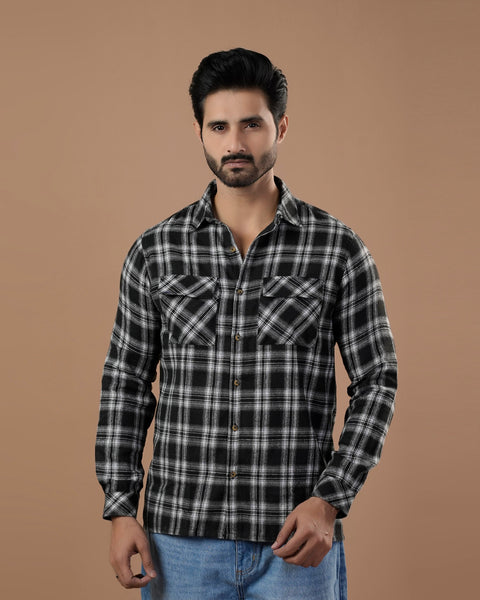Eminent Men's Casual Full Sleevs Flannel Shirt