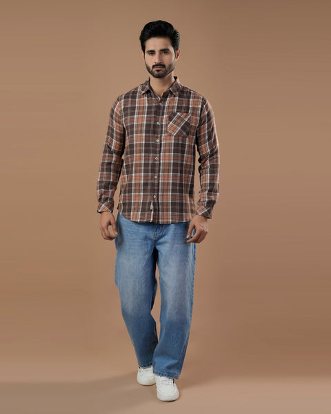 Eminent Men's Casual Full Sleevs Flannel Shirt