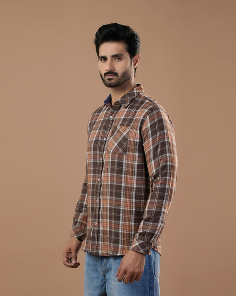 Eminent Men's Casual Full Sleevs Flannel Shirt