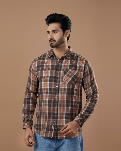 Eminent Men's Casual Full Sleevs Flannel Shirt