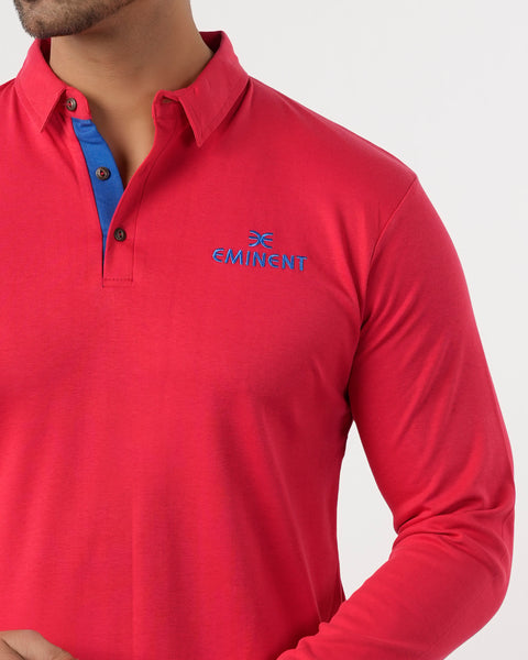 Men's Eminent Full Sleeves Polo T-Shirt
