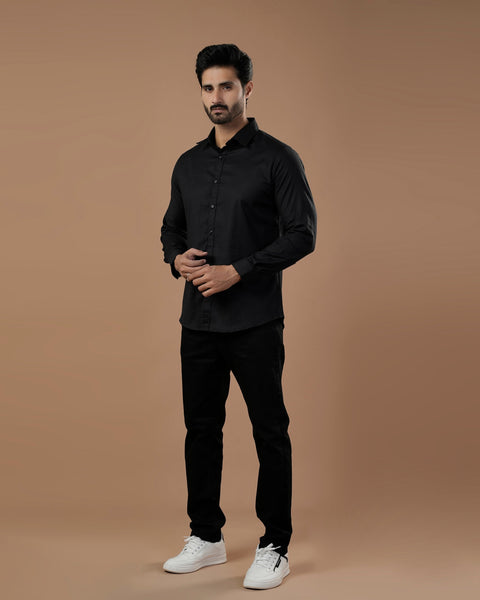 Eminent Men's Full Sleeves Plain Casual Shirt