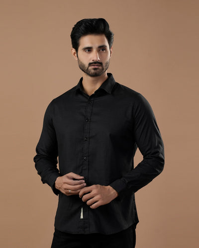Eminent Men's Full Sleeves Plain Casual Shirt