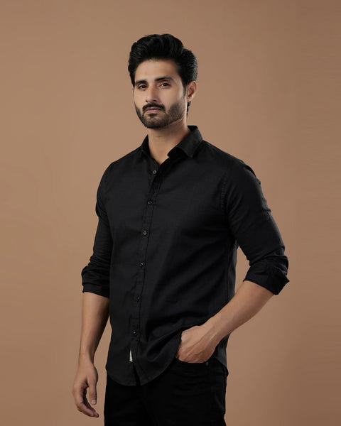Eminent Men's Full Sleeves Plain Casual Shirt