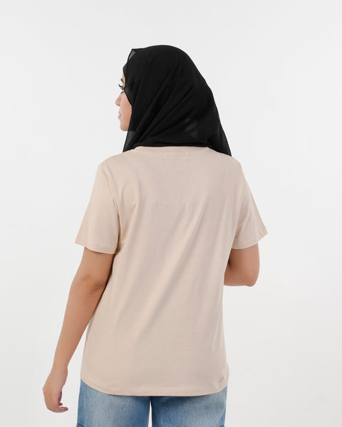 Eminent Women's Half Sleeves Printed T-Shirt - Pink