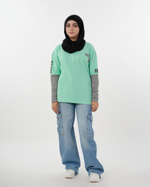 Eminent Women's Full Sleeves T-Shirt - Spring Bud