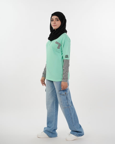 Eminent Women's Full Sleeves T-Shirt - Spring Bud