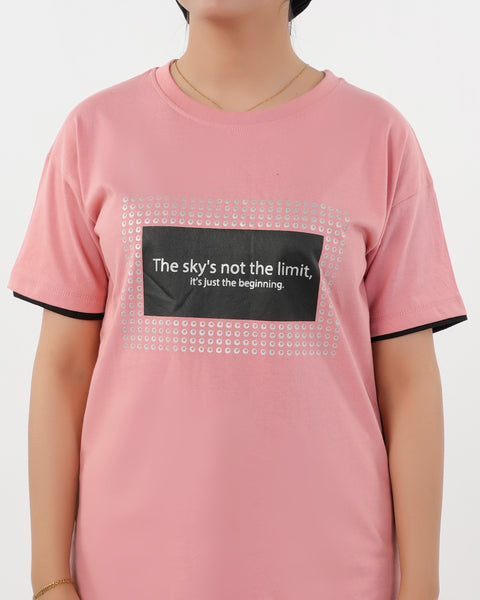 Eminent Women's Half Sleeves T-Shirt - Flamingo