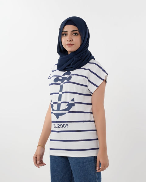 Eminent Women's Half Sleeves T-Shirt - White