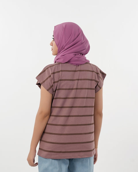 Eminent Women's Half Sleeves T-Shirt - Mauve