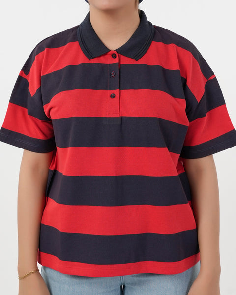 Eminent Women's Half Sleeves T-Shirt - Navy Blue