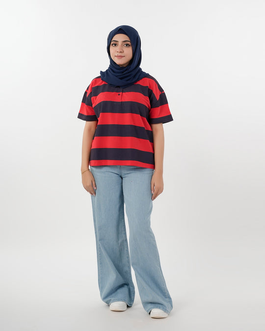 Eminent Women's Half Sleeves T-Shirt - Navy Blue