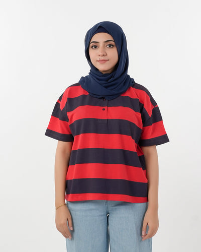 Eminent Women's Half Sleeves T-Shirt - Navy Blue