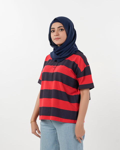 Eminent Women's Half Sleeves T-Shirt - Navy Blue