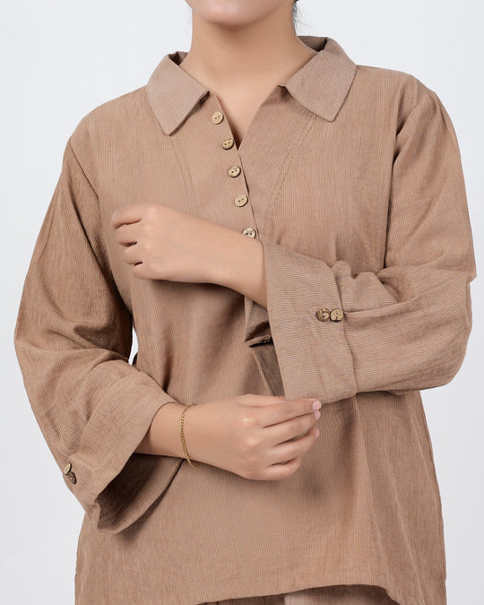 Eminent Women's Co-Ord Set - Brown