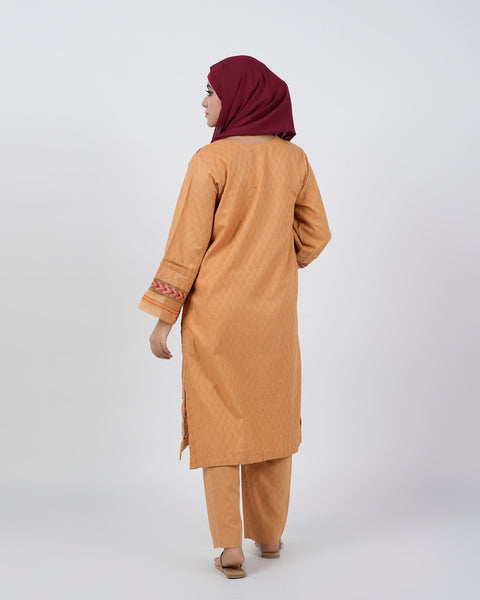 Eminent Women's Embroidered 03 Pcs Shalwar Suits - Brown