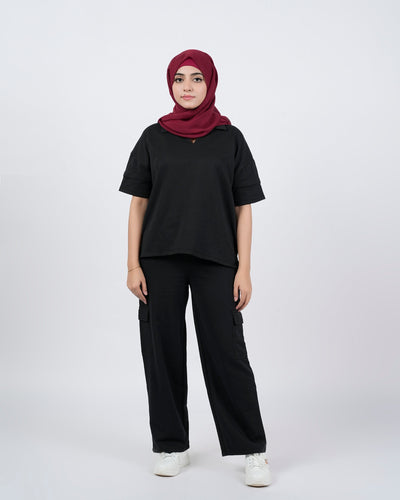 Eminent Women's Cord Set - Black, Women Co-Ord Set, Eminent, Chase Value