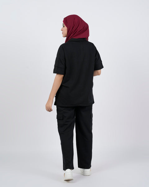 Eminent Women's Cord Set - Black, Women Co-Ord Set, Eminent, Chase Value