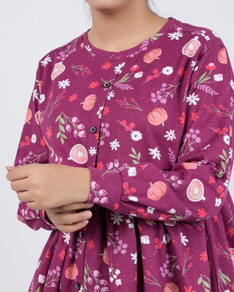 Eminent Women's Western Full Sleeves Top - Maroon