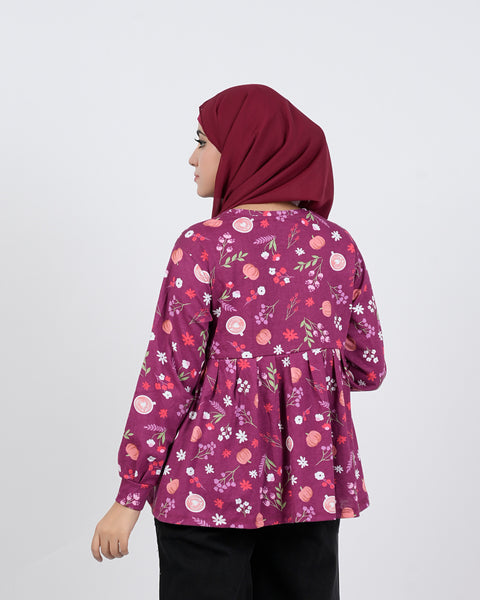 Eminent Women's Western Full Sleeves Top - Maroon