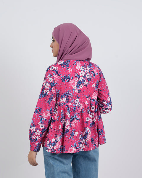 Eminent Women's Western Full Sleeves Top - Pink