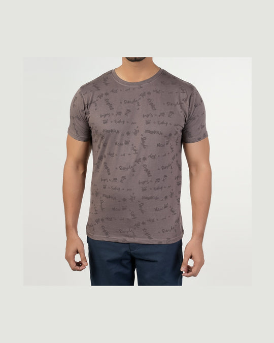 Eminent Men's Half Sleeves T-Shirt - Stone, Men's T-Shirts & Polos, Eminent, Chase Value