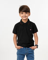 Eminent Boys Half Sleeves Polo T-Shirt - Black