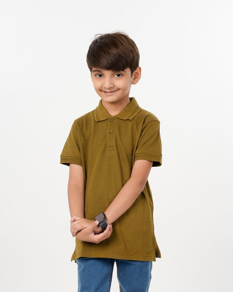 Eminent Boys Polo Half Sleeves T-Shirt - Green