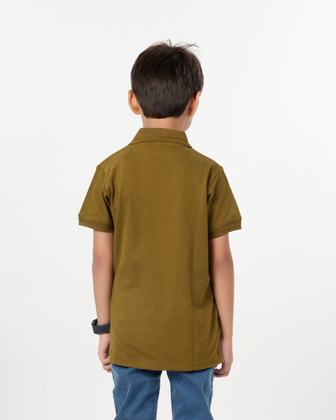 Eminent Boys Polo Half Sleeves T-Shirt - Green