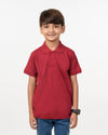 Eminent Boys Polo Half Sleeves T-Shirt - Red