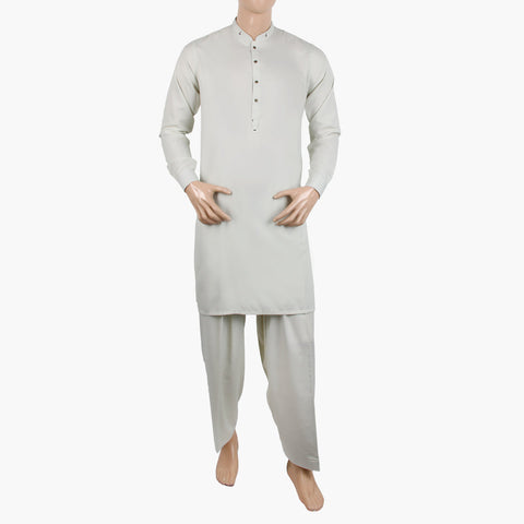 Eminent Men's Trim Fit Kurta Pajama Suit - Light Grey, Men's Shalwar Kameez, Eminent, Chase Value