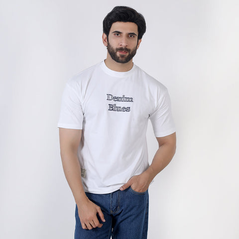 Eminent Men's Half Sleeves Printed T-Shirt - White, Men's T-Shirts & Polos, Eminent, Chase Value