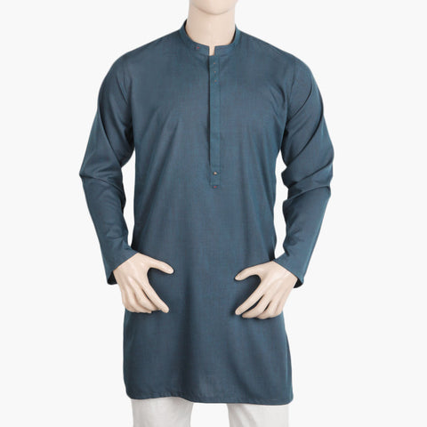 Eminent Men's Trim Fit Kurta - Steel Green, Men's Kurtas, Eminent, Chase Value