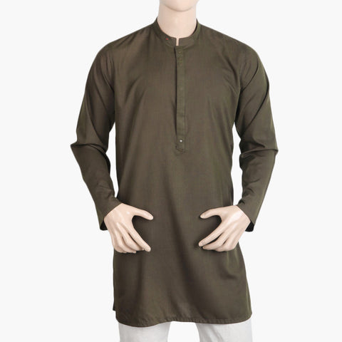 Eminent Men's Trim Fit Kurta - Olive Green, Men's Kurtas, Eminent, Chase Value