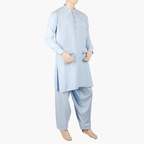 Eminent Men's Trim Fit Kurta Pajama Suit - Light Blue, Men's Shalwar Kameez, Eminent, Chase Value