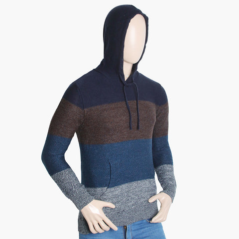 Men's Hooded Sweater - Blue, Men's Sweater & Sweat Shirts, Chase Value, Chase Value