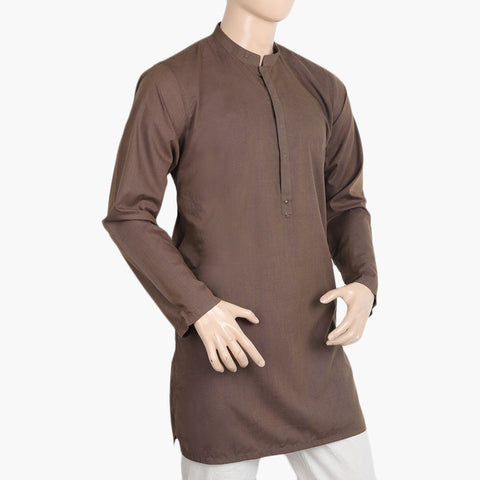 Eminent Men's Trim Fit Kurta - Dark Brown, Men's Kurtas, Eminent, Chase Value