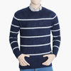 Men's Stripe Sweater - Navy Blue, Men's Sweater & Sweat Shirts, Chase Value, Chase Value